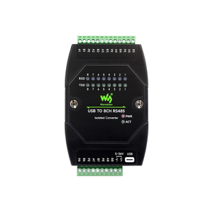 Industrial grade <strong>USB</strong> to 8-channel RS485 converter, universal serial communication, compatible with multiple systems