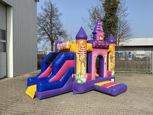 Prenses Mini kale çoklu oyunlar kale slayt Combo şişme engel kursu Combo Bouncy kale - Product Image 2