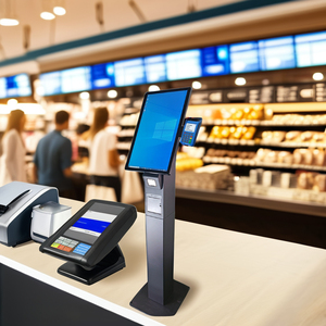 Quiosco de cafetería de autoservicio con máquina de pago Ir de pantalla táctil para pedidos de quiosco Strand - Product Image 5
