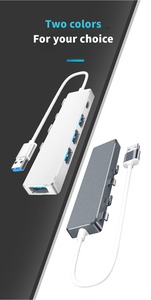 通用串行总线3.0 2.0集线器4端口多分离器适配器类型通用串行总线3.0 2.0便携式TF坞站，适用于苹果笔记本电脑专业电脑附件 - Product Image 3