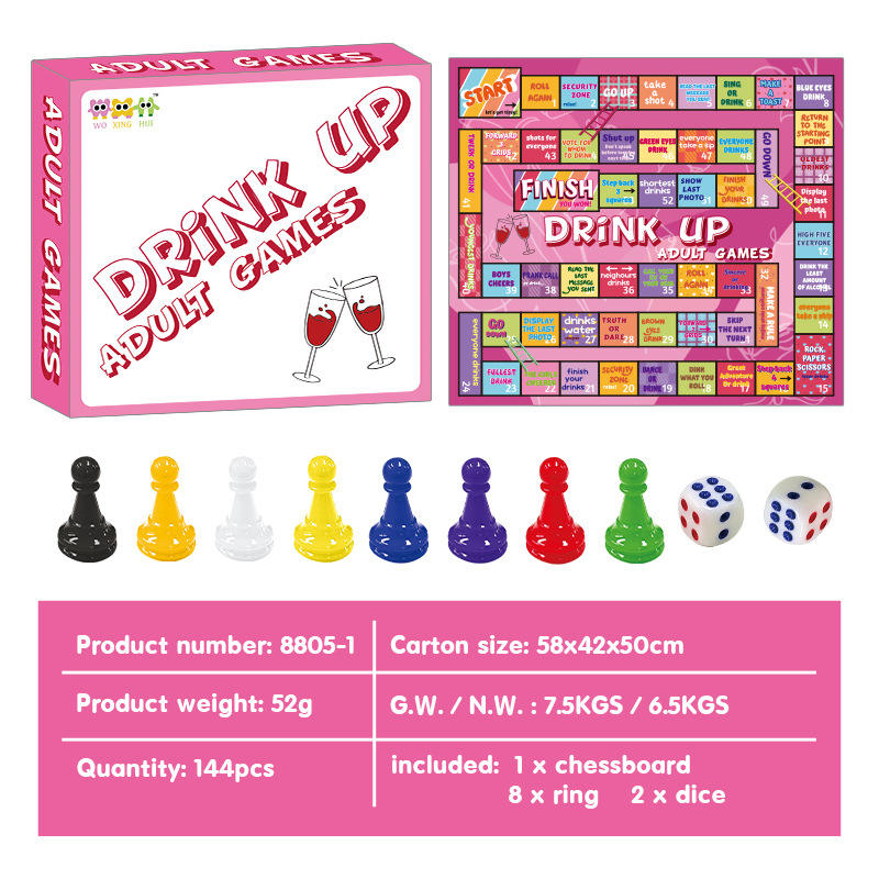8805-1 drinking game-tarpaulin chessboard