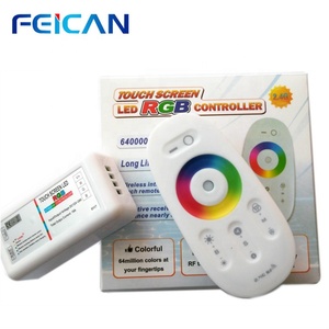Feican RF 2,4G RGB контроллер Полный сенсорный пульт дистанционного управления беспроводной диммер DC12V24V для светодиодной полосы света аксессуары - Product Image 2