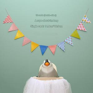 Banderín Bunting Banner Bandera Triángulo colorido para Baby Shower Fiesta de bienvenida - Product Image 3