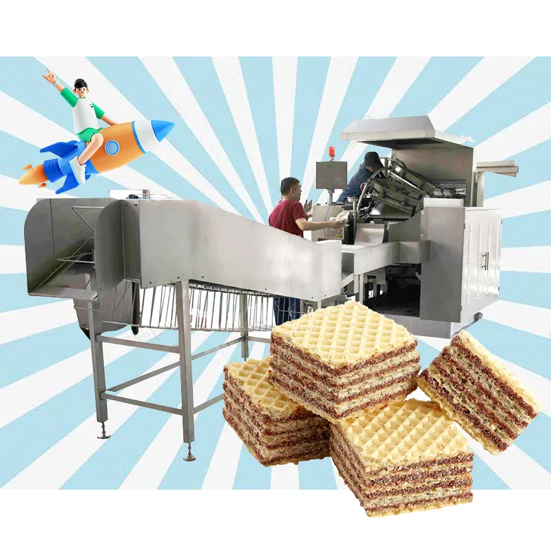 Macchina da taglio wafer wafer stick linea di produzione wafer macchina per fare wafer completamente automatica