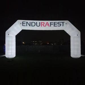 ซุ้มโค้งแบบเป่าลมพร้อมไฟ LED สำหรับตกแต่งการแข่งขันกลางแจ้ง - Product Image 1