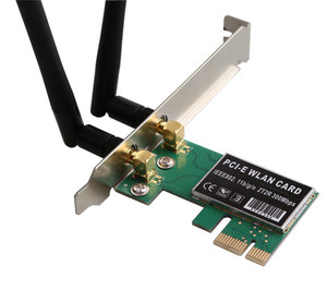 Pci-e de la tarjeta de red inalámbrica 300M wifi inalámbrico receptor escritorio construido-en la tarjeta pcie 2T2R pci-e adaptador - Product Image 2