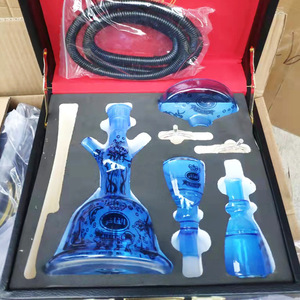 2024 New tùy biến chất lượng cao Glass hookah sang trọng tùy chỉnh xách tay Shisha hookah - Product Image 5