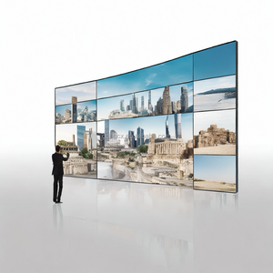 HD สายแคบ 46 49 55 65 นิ้วจอแสดงผล LED ผนังวิดีโอดิจิตอลป้าย 2X2 3X3 3X4 4X4 โฆษณา LCD Splicing หน้าจอ - Product Image 1