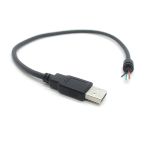 High Quality <strong>Custom</strong> <strong>USB</strong> <strong>2</strong>.<strong>0</strong> AM to Open End Data Cable Made with Pure Copper for Printer Computer Barcode Scanner Use