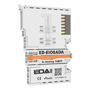 チップボードEthercatアナログ入力モジュールEd-eiobrg-ec Ed-eio4ad/4ada/4adv/8ada産業オートメーションDin 16ビットアナログ入力 - Product Image 1