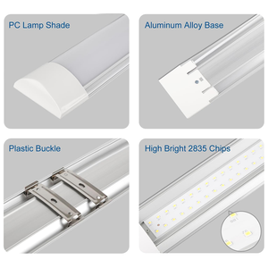 Batten <span class=keywords><strong>Led</strong></span> ışık tavan lineer aydınlatma arıtma iç mekan lambası ışık 4ft 4ft 20W 30W 40W sıcak beyaz Cri enerji tasarrufu