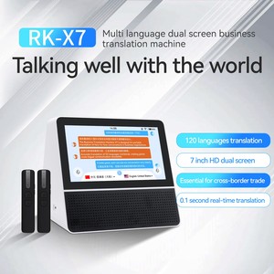 Best Quality Desktop Dual Screen Translation 120 <strong>Language</strong> Two Way Instant Speech Translator Device Voice Translator - Product Image 2