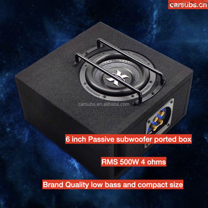 6インチカーパッシブサブウーファースピーカーボックス500W RMSカーサブウーファーエンクロージャー6.5 "ピックアップトランクバン用 - Product Image 2