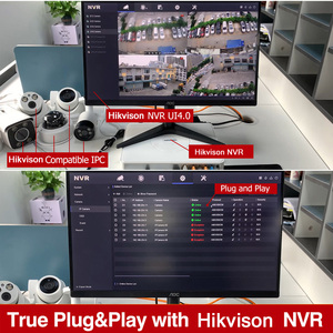 HIK Poe夜视摄像机4MP 8MP ColorVu固定眼球圆顶子弹摄像机监控网络Ip摄像机兼容HIK NVR - Product Image 2