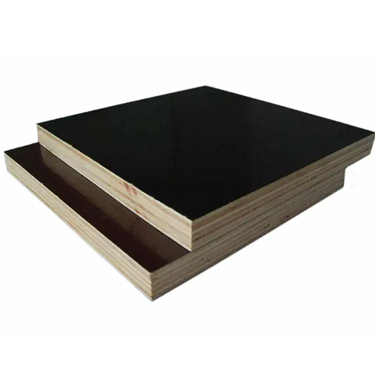 1220x2440mm 18mm Black Film Faced Birch Plywood Sheet Board Marine Construction Formwork E1 Formaldehyde Emission plywood