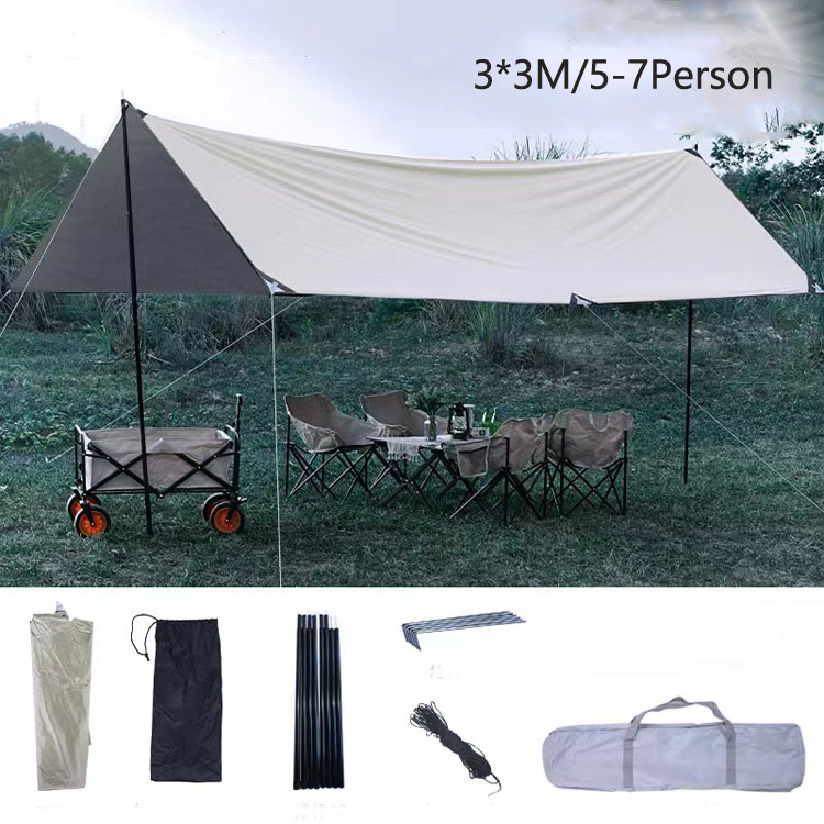 190T Silver 3*3M