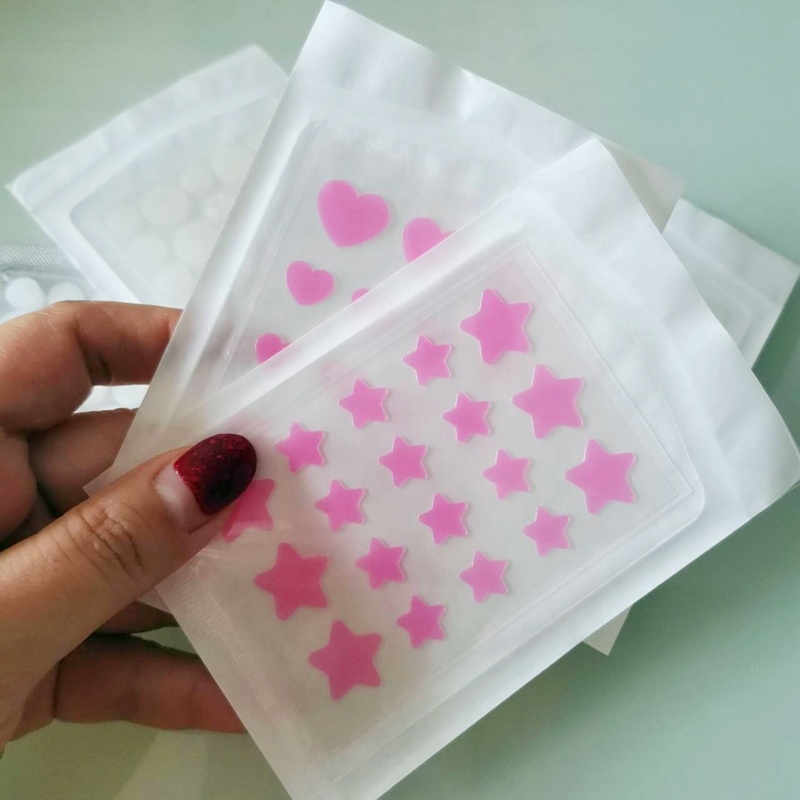 18 pièces étoile rose