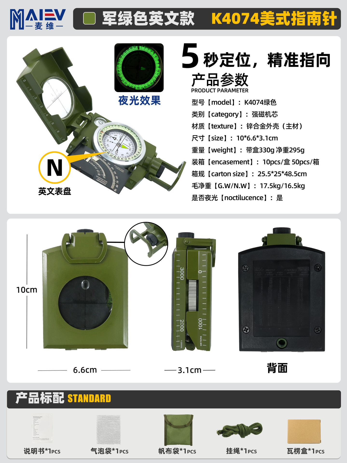 K4074 รุ่น Mili Green Metal Edition