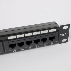 12/24/48 puertos Utp Cat6a/Cat6/Cat5e Rj45 Ethernet Patch Panel para Cable Manager Dual IDC 1U Frame - Product Image 5