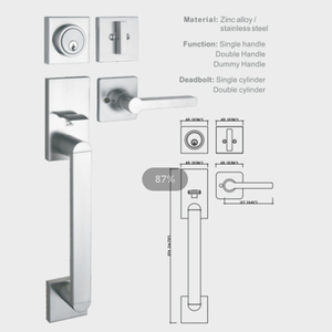Standart C kama yeni dekoratif MODERN kolu seti tek silindir anahtarlı giriş kolu seti tüp kolu ve çağdaş iç Trim - Product Image 1