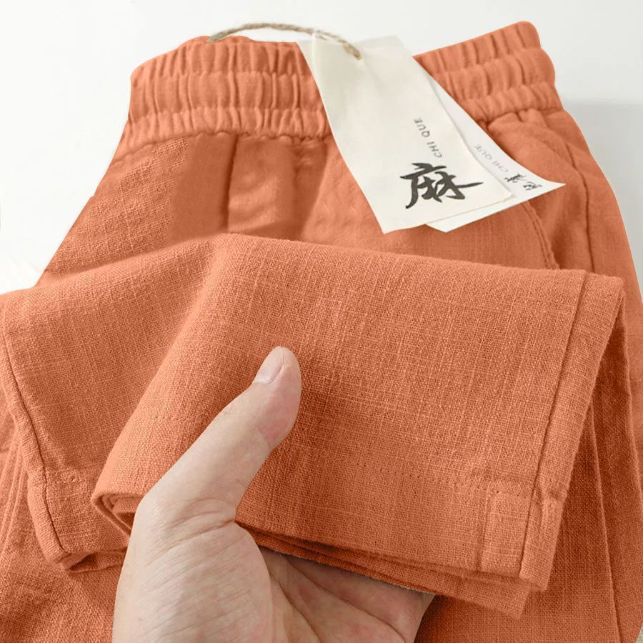 Pantalón largo con naranja