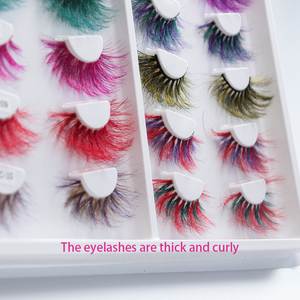 <strong>Lash</strong> with Colorful <strong>Lashes</strong> Purple Details Custom Mink Color <strong>Lashes</strong> Color Eyelashes - Product Image 2