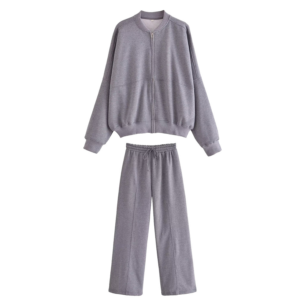 Gray pantsuit