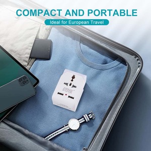 获奖明星ST-10132旅行通用适配器插头插座USB 3合1多插头扩展插座