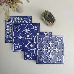 Carreaux à motifs de fleurs en céramique antique 3d de style islamique personnalisé en usine 20*20cm - Product Image 6