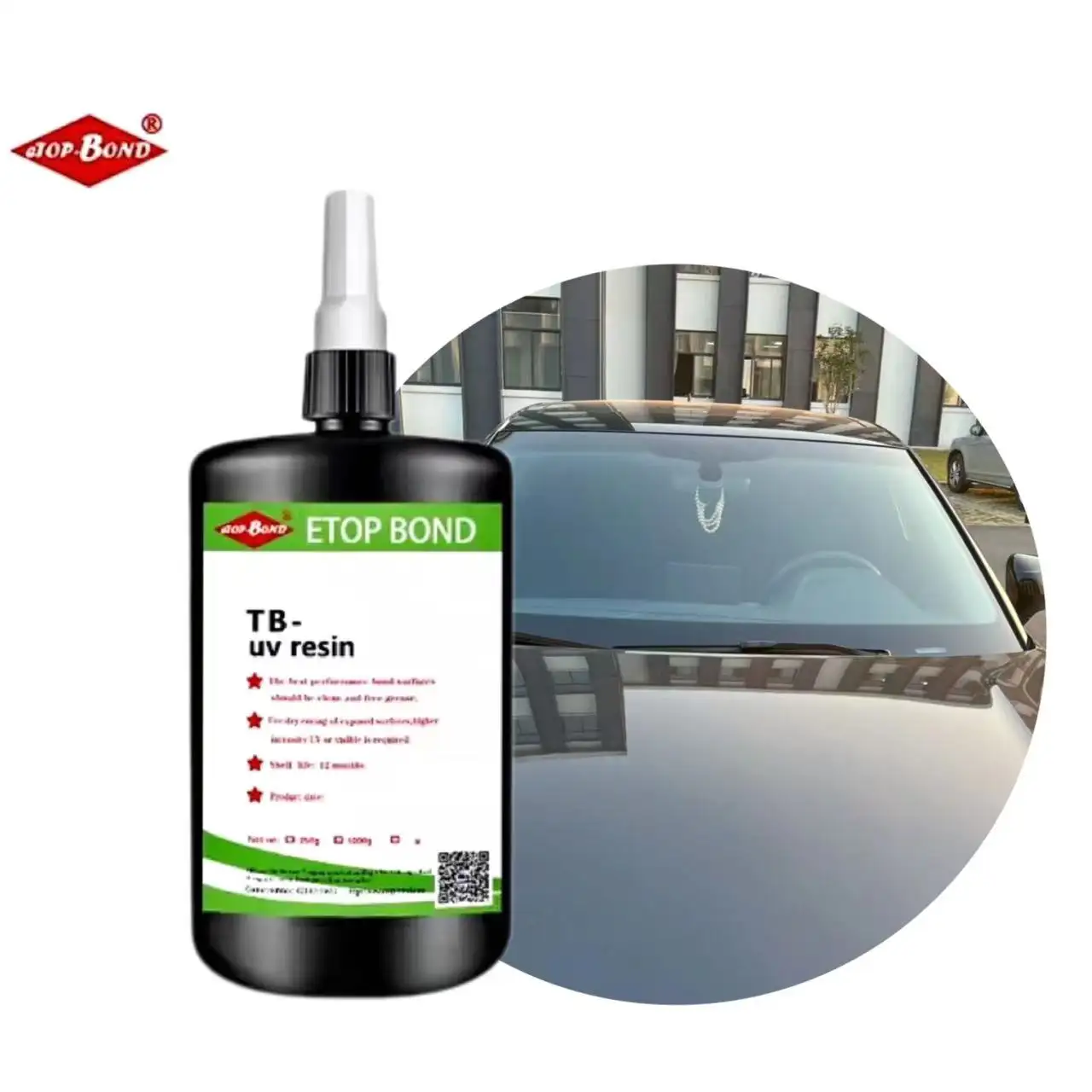 أعلى جودة سيليكون جيد قوي لاصق أدى لمعالجة الصدمات واستقامة زجاج مطاطي UV مصد للسيارات لإصلاح التشققات