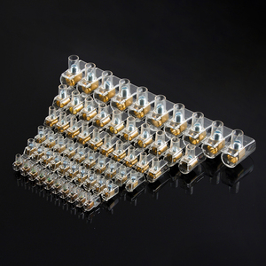 Fabricante padrão europeu com certificação CE, bloco de terminais de conexão rápida transparente de 10 pinos, conector de entrada de um lado