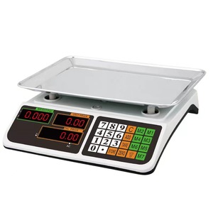 Lcd תצוגת lcd צבע לבן גוף כבד 420g מגש פלסטיק צלחת סולם 40 ק "ג קיבולת עומס דיוק גבוהה תא עומס