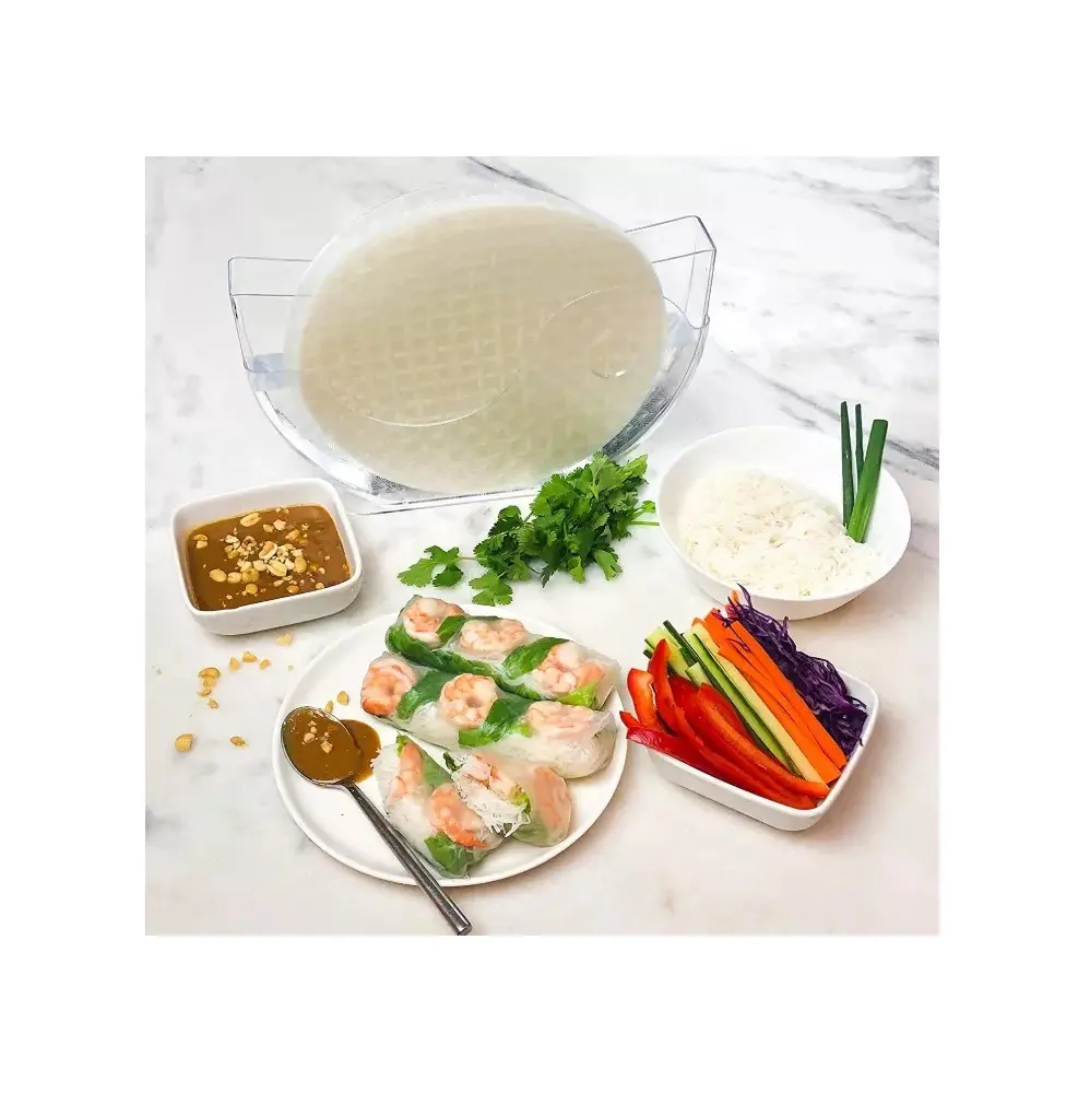 Rollo de papel de arroz transparente 6027, soporte para cuencos de agua, caja de papel de arroz, caja de corteza de harina de pastel