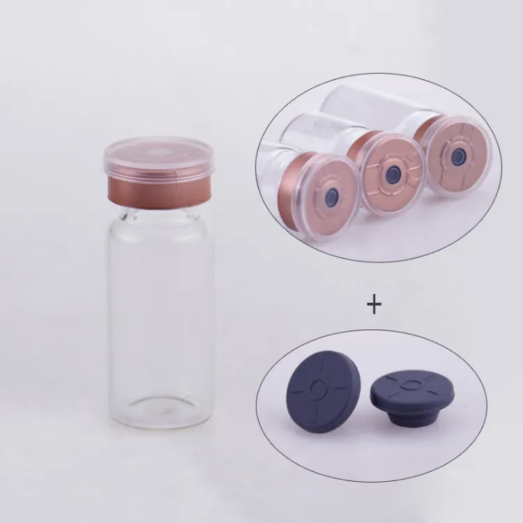 Clear Glass Bottles 3ml 5ml 7ml 8ml 10ml 15ml 20ml 30ml Tubular Glass Vial With Lid