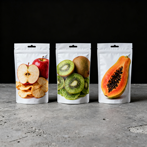 Tùy Chỉnh Gravure In Tái Sử Dụng Ziplock Đứng Pouch Cho Độ Ẩm Bằng Chứng Dứa Đào Xoài Đóng Băng Trái Cây Sấy Khô Bao Bì - Product Image 1