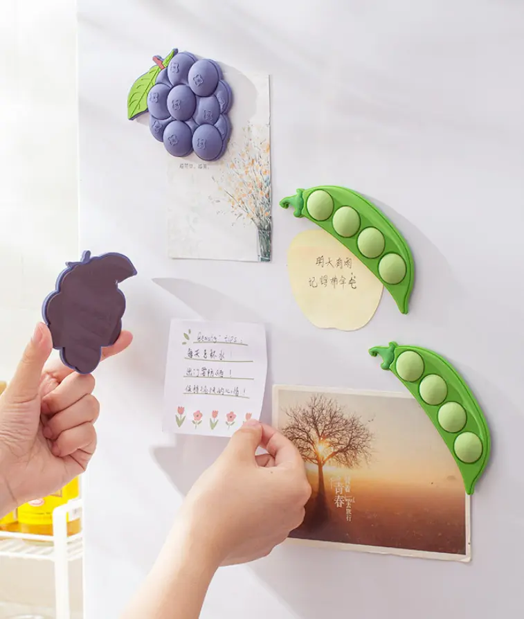 YDS Grosir Magnet Kulkas Dekoratif Kacang Anggur Magnet Kulkas Dapat Dilepas Sempurna untuk Rumah Kantor Penggunaan Pribadi