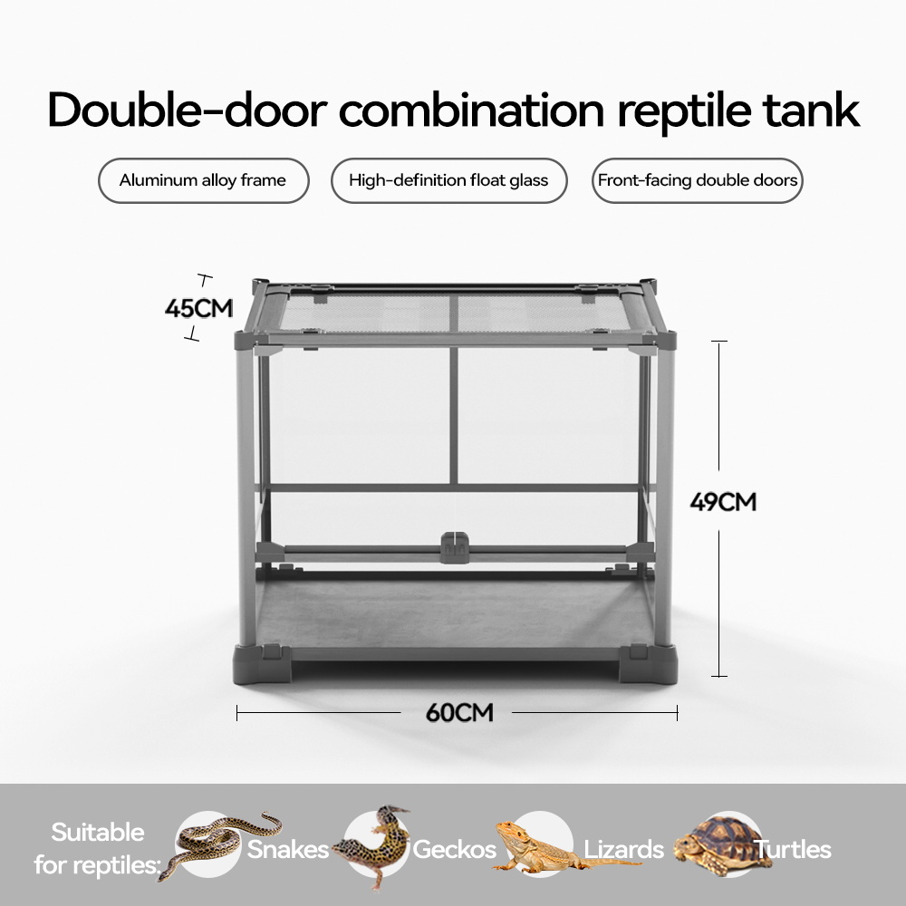 Double Door Metallic Silver - 60*45*49