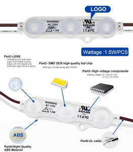 โมดูล3แอลอีดี3วัตต์กลางแจ้ง SMD 2835โมดูลสำหรับการโฆษณาไฟและ backlighting - Product Image 3