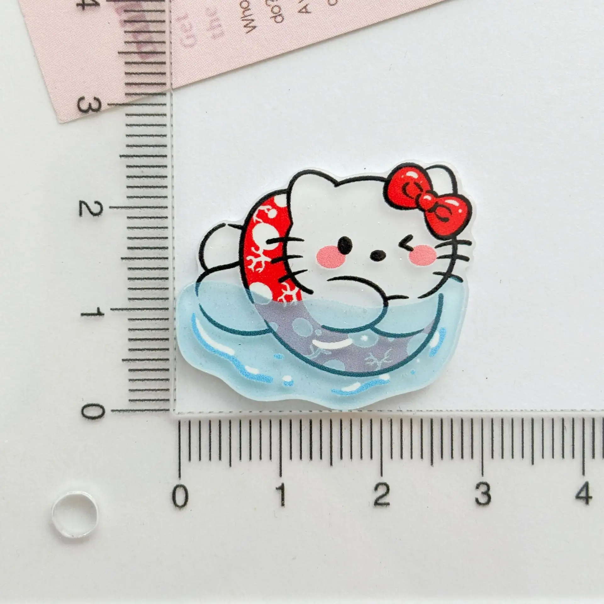 Cute Little Cat Cartoon Kitty Pom Pom Purin DIY Ornaments Brooch Accessories Headwear Refrigerator Stickers Wholesale Acrylic