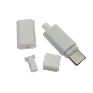 PD40W 60W 100W <span class=keywords><strong>USB</strong></span> 3.1 Tipo-C 6Pin Conector 8Pin Adaptador de Receptáculo Masculino <span class=keywords><strong>Com</strong></span> invólucro para Solda Wire & Cable 20V 5A Alta Corrente