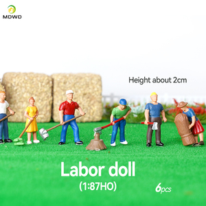 Bán buôn trang trại trang trại mô hình nông dân búp bê cát Bảng trang trí Handmade Đồ chơi bộ sưu tập - Product Image 3