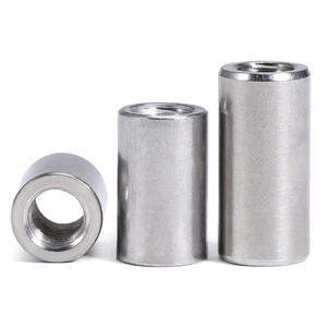 <strong>M3</strong> M4 M5 M6 M8 Stainless Steel Lengthen Round <strong>Coupling</strong> Nut Internal Thread Cylindrical Joint Nut Sleeve Tubular Nuts - Product Image 2