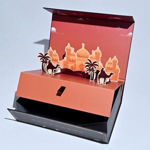 กล่องของขวัญปกแข็งที่กำหนดเองพร้อมธีมป๊อปอัพและกล่องที่สวยงาม - Product Image 1