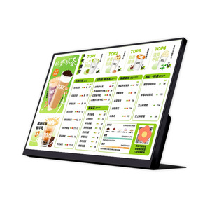 21 \ "-23.8 \" inç LED LCD interaktif ekran masaüstü dijital tabela için Touchless otel restoran menü medya oyun reklam - Product Image 3