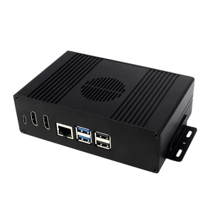 Pi5-Modul BOX-A Waves hare Mini-Computer-Kit Entwickelt für Raspberry Pi 5 Aluminium legierung Fall Option für PCIe Adapter