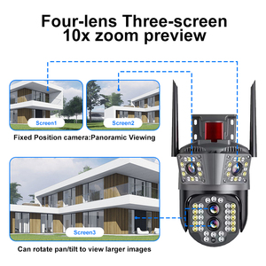 Cámara de seguridad inteligente para exteriores de 6MP WiFi/4G IP CCTV con audio bidireccional Night Vision360 ° Cámara de monitoreo de seguimiento automático - Product Image 2