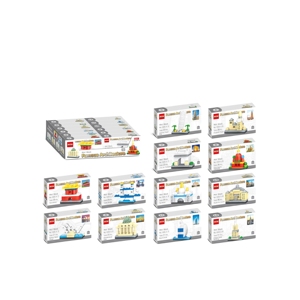 DIY <strong>Building</strong> <strong>Block</strong> Model Mini Architecture Bricks Construction Learning Toys Model Birthday Gift for Kids - Product Image 2