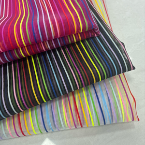 Nhà Máy Bán Buôn Sọc Cứng Vải Tuyn Net Lưới Vải Đầy Màu Sắc Cho Hàng May Mặc Dệt May Nhà Đồ Chơi Rèm Cửa Cho Cô Gái 'Văn Phòng Phẩm - Product Image 6