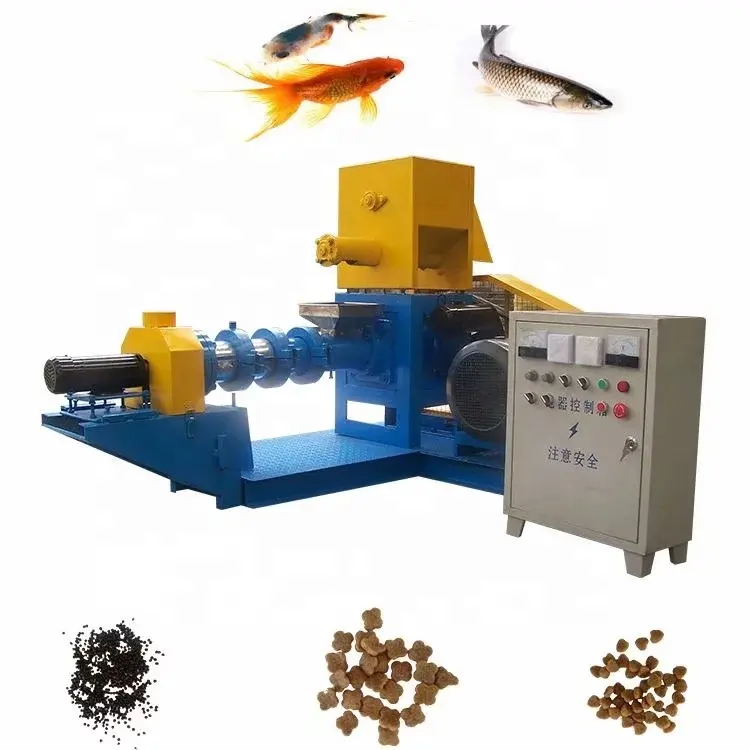 Máquina de fabricación de molino de pellets flotante para alimentos de peces, máquina extrusora para piensos flotantes para peces