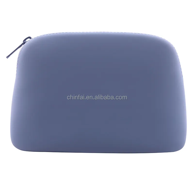 Chinfai New Solid Black custodie per il trucco in Silicone/custodia per cosmetici/borsa da toilette in Silicone